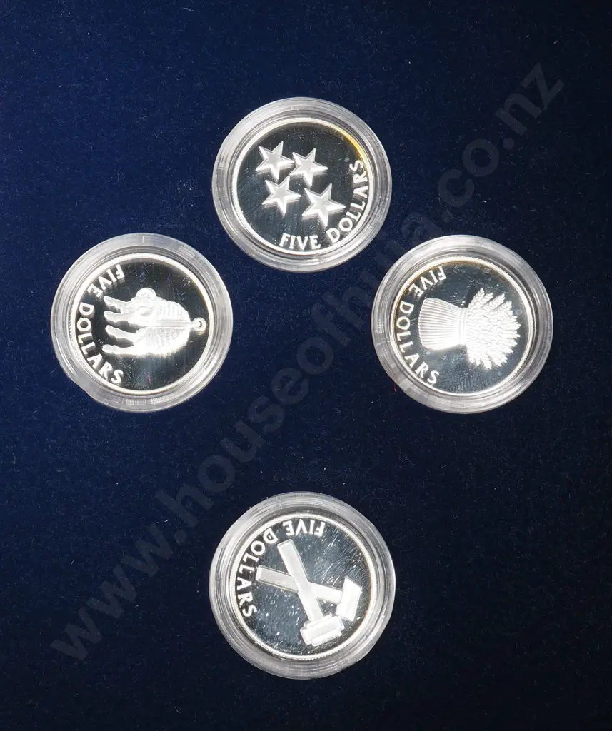 1998 Pride In New Zealand Silver Proof Coin Set  Image 1++