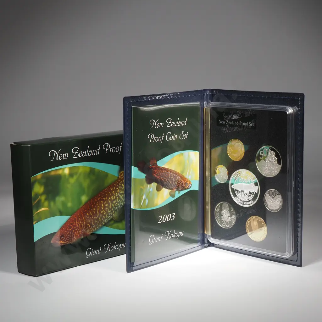 2003 New Zealand Proof Silver Coin Set Image 1++