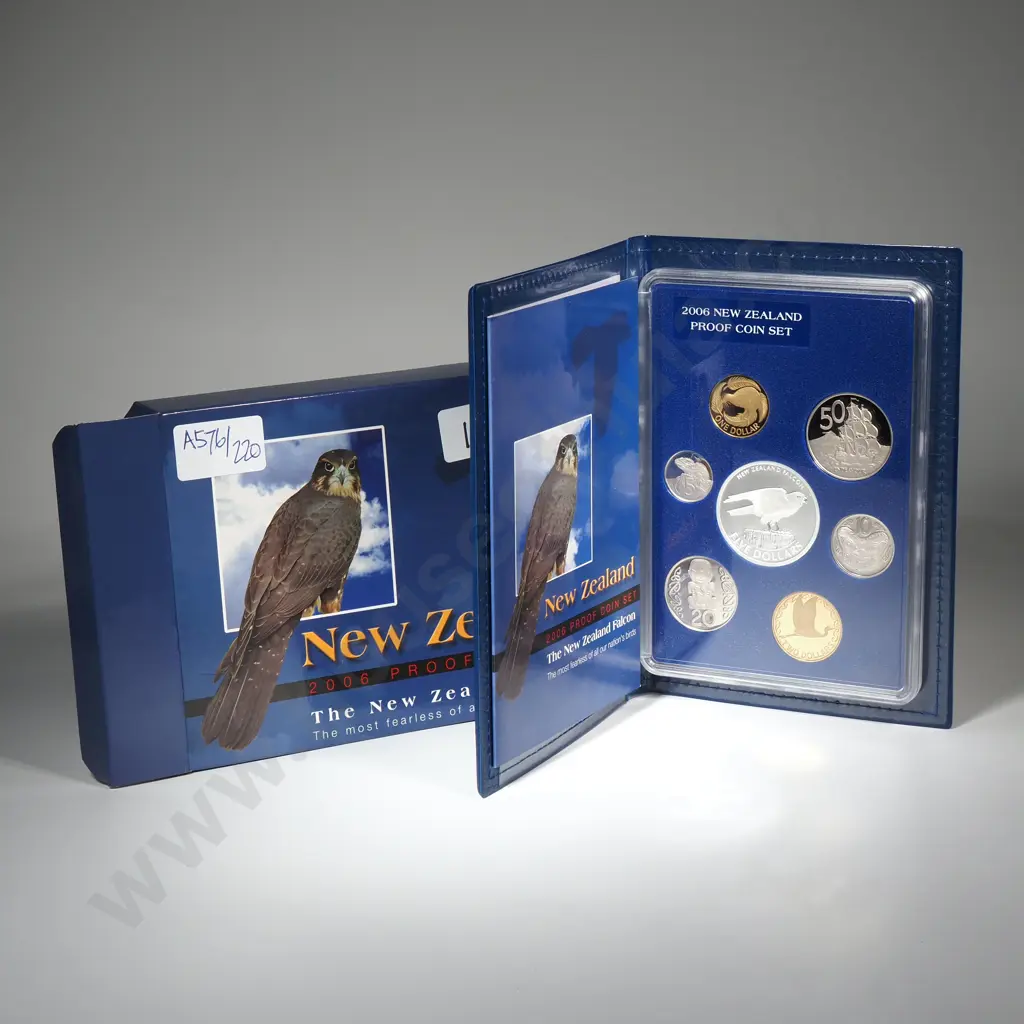 2006 New Zealand Proof Coin Set CV $175 Image 1++