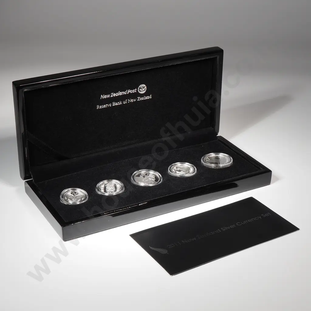 2011 New Zealand Silver Proof Currency Coin Set CV $250 Image 1++