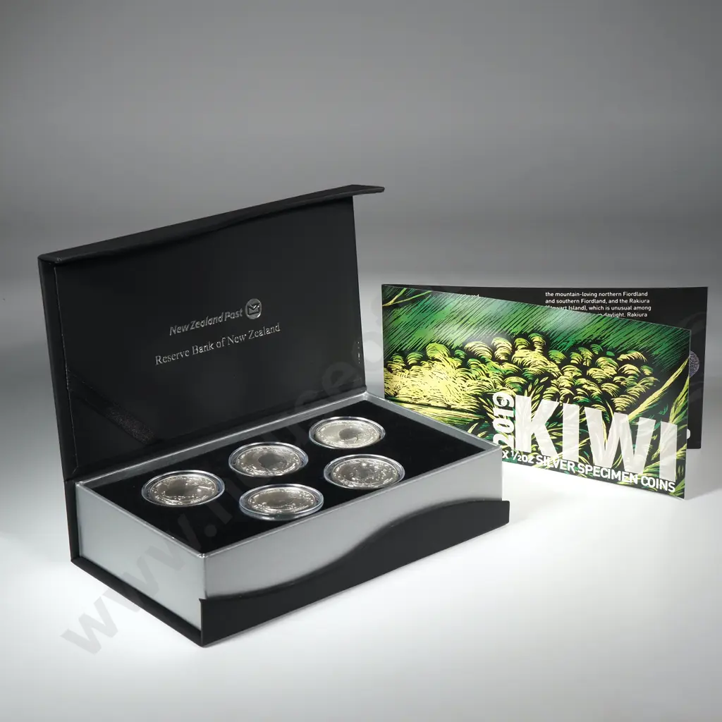 2019 Kiwi Specimen Coin Set - 5 1/2 Ounce Silver Specimen Coins CV $170 Image 1++