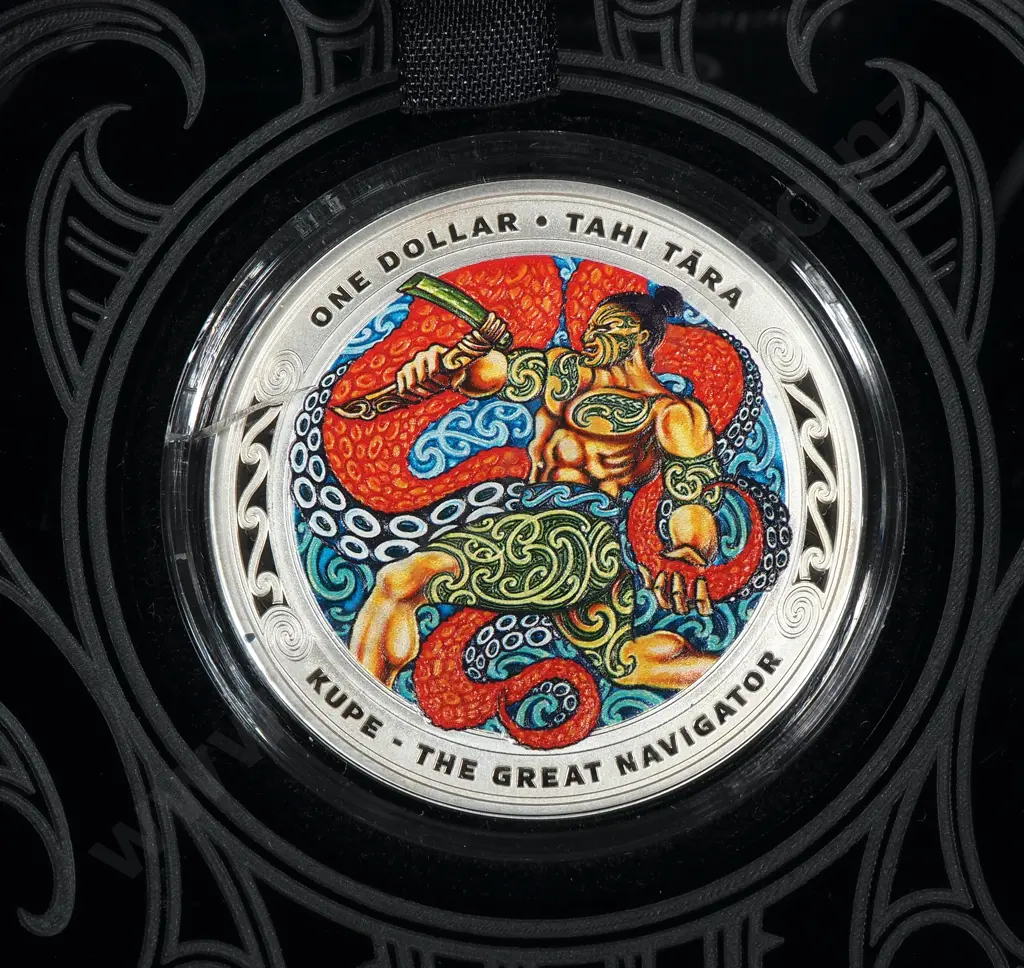 Two 2019 Kupe the Great Navigator One Ounce Silver Proof Coins CV $400 Image 1++