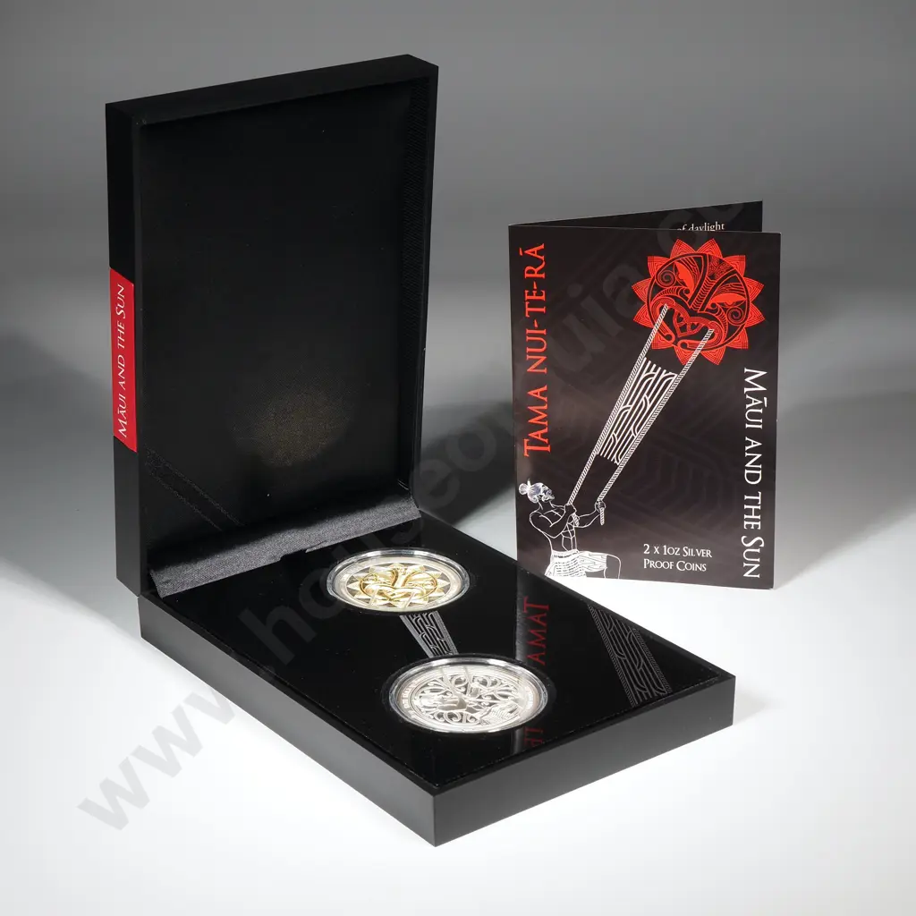 Two 2018 Maui & The Sun One Ounce Silver Proof Coins CV $300 Image 1++