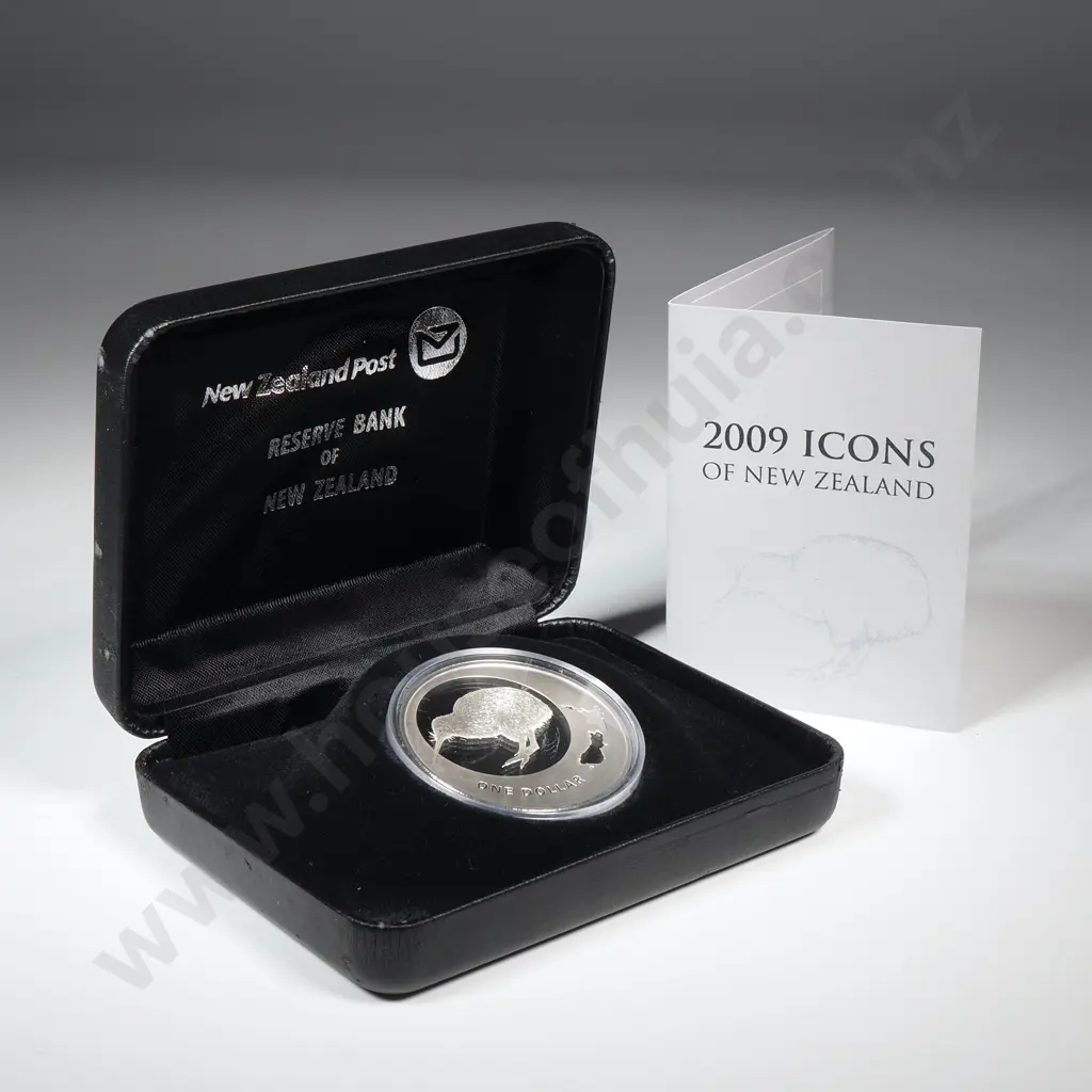2009 New Zealand Icons Coin 1oz Silver Image 1++