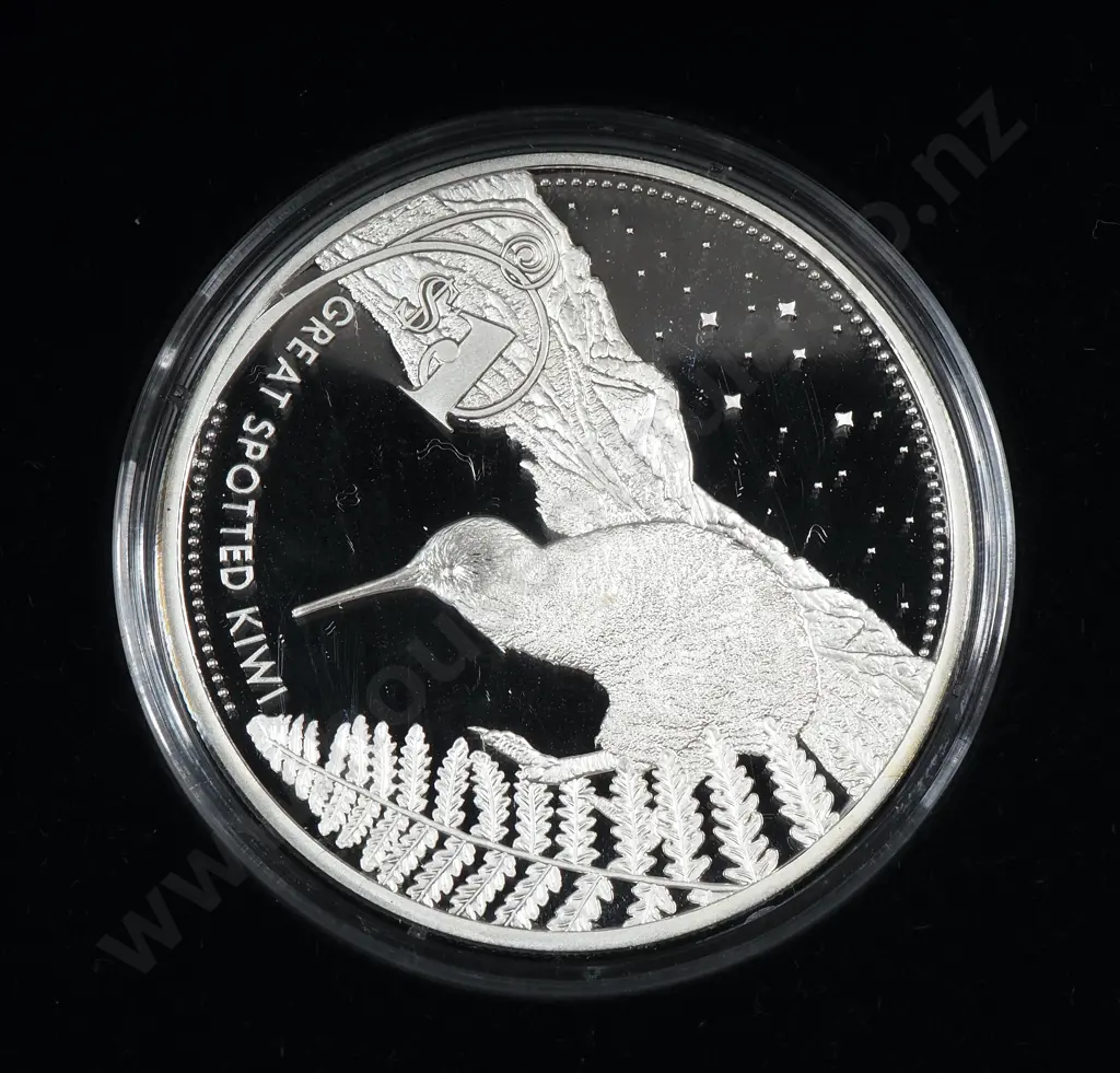 2007 New Zealand Silver One Ounce Proof Coin  Image 1++
