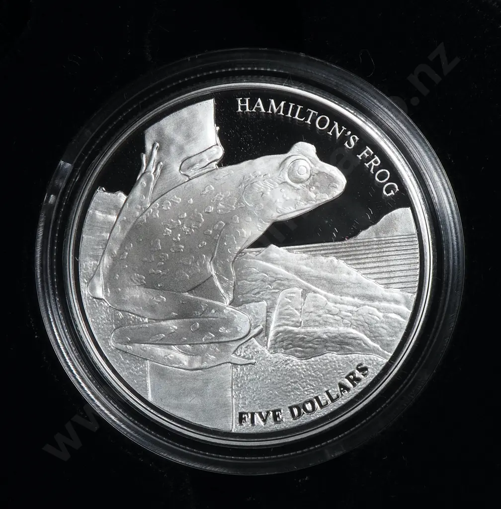 2008 New Zealand Silver Proof Five Dollar Coin Image 1++