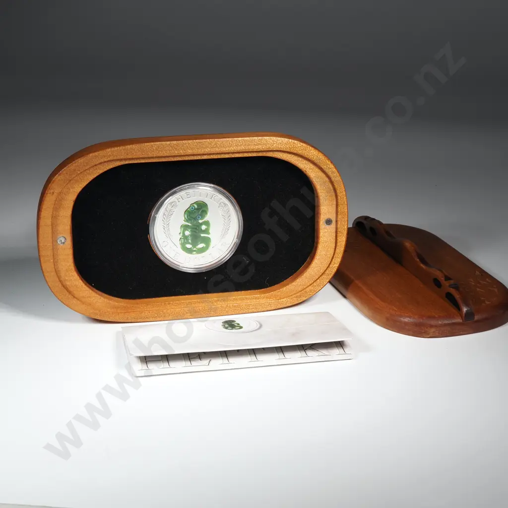 2010 Heitiki One Dollar Silver Proof One Ounce Coin CV $350 Image 1++