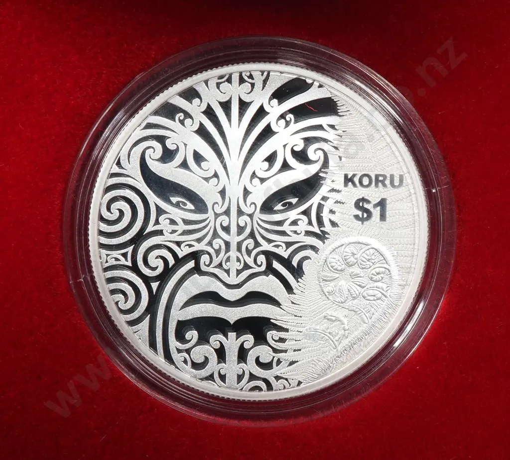 2013 New Zealand Koru Proof Coin- One Troy Ounce Silver CV $225 Image 1++