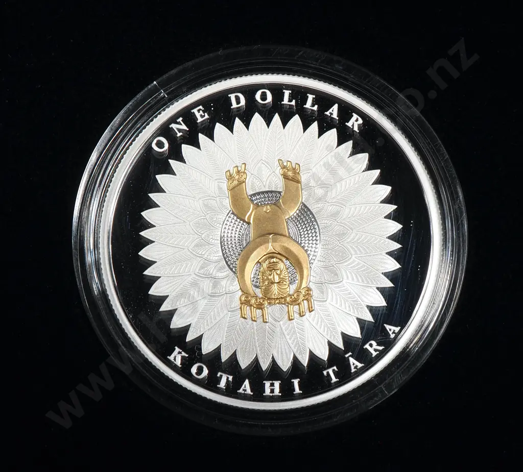 2014 New Zealand Maori Art Coin One Ounce Silver Proof CV $225 Image 1++