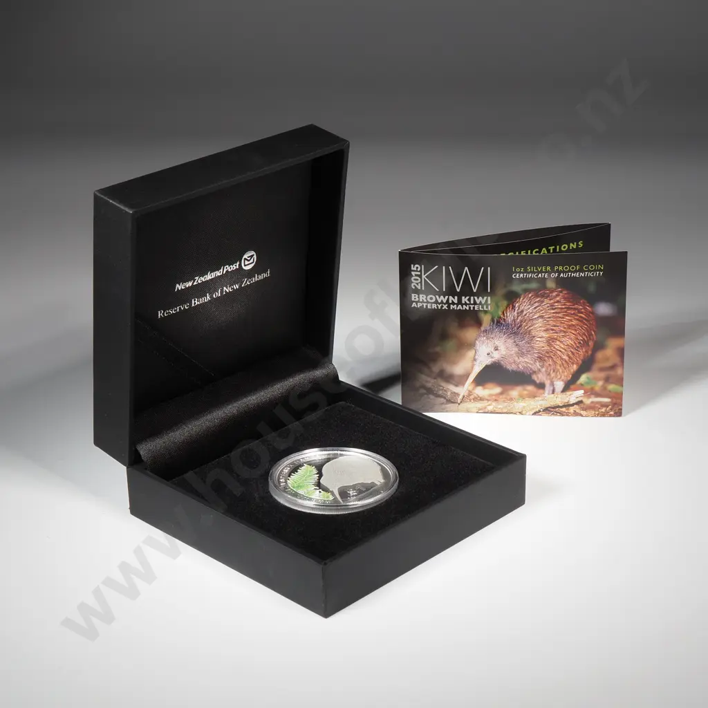 2015 New Zealand Kiwi One Ounce Silver Proof Coin CV $225 Image 1++