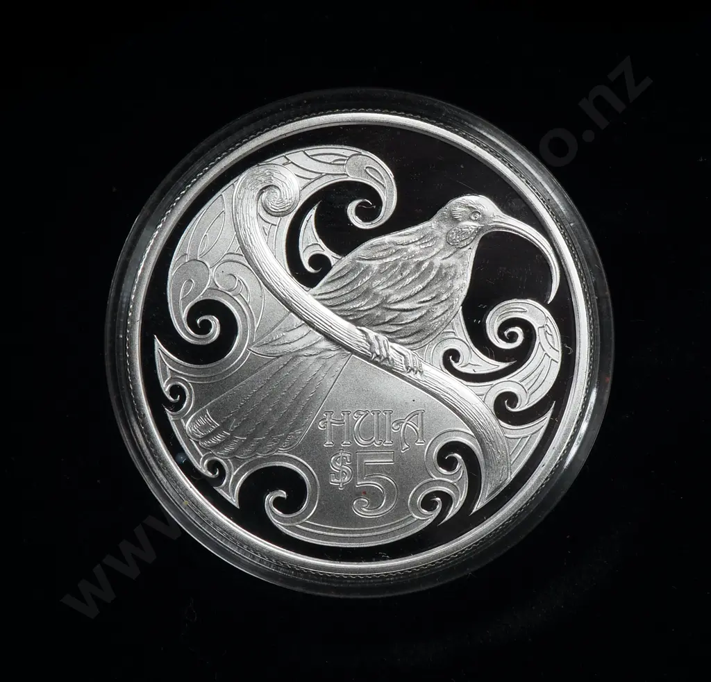 2015 Huia Silver One Ounce Proof Coin CV $175 Image 1++