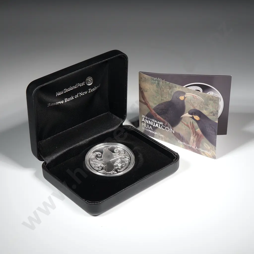 2015 Huia One Ounce Silver Proof Coin CV $175 Image 1++
