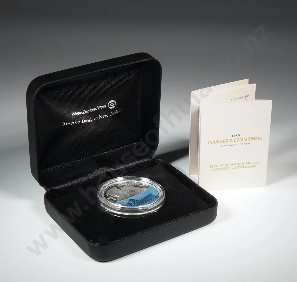 2016 New Zealand WWI Courage & Commitment Coin One Ounce Silver Proof Image 1++