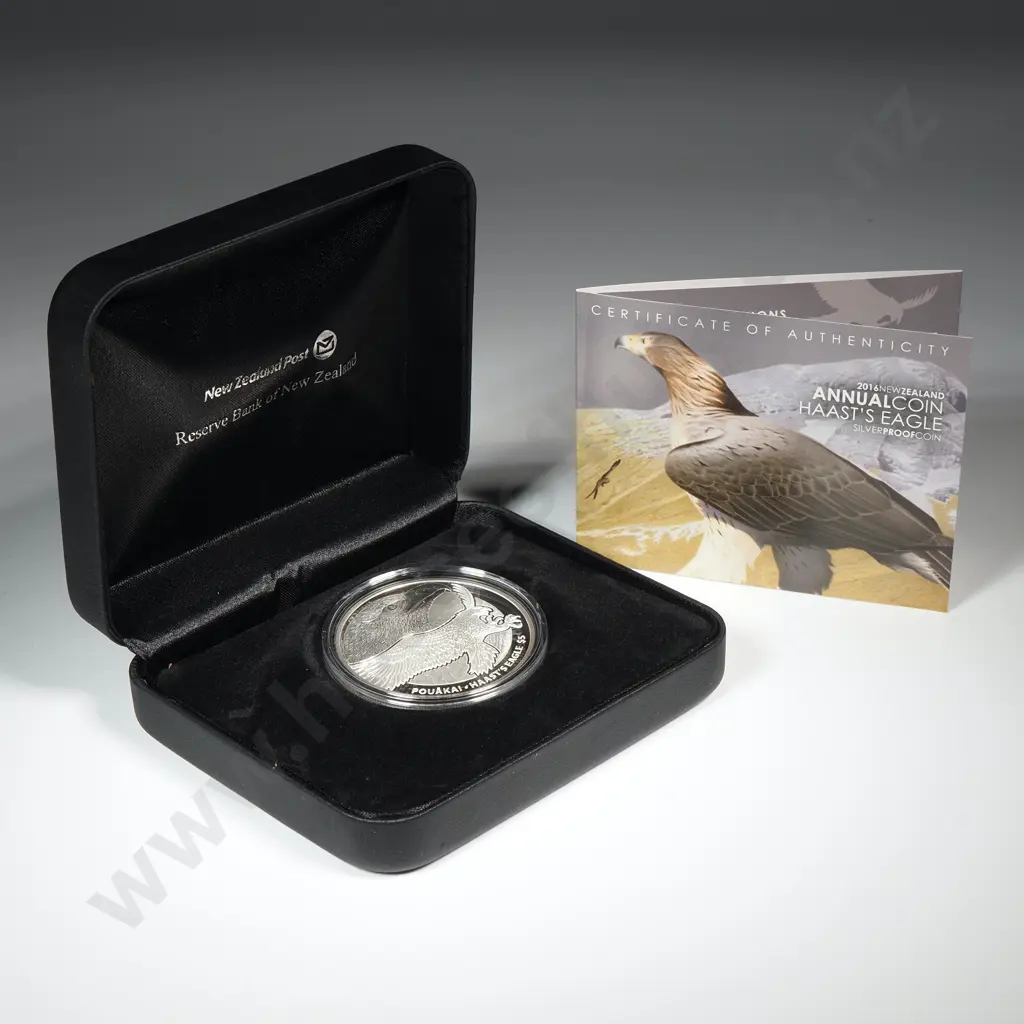 2016 Haast's Eagle One Ounce Silver Proof Coin CV $220 Image 1++