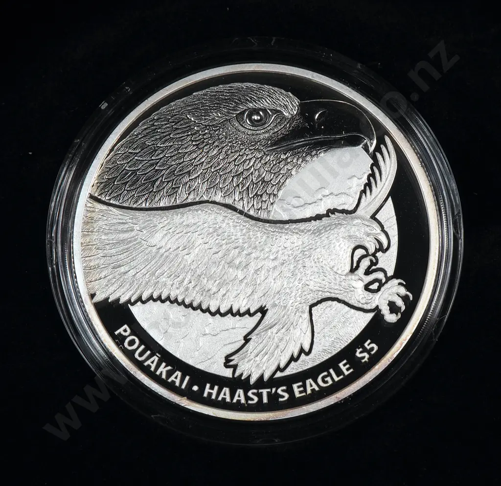 2016 Haast's Eagle One Ounce Silver Proof Coin CV $220 Image 1++