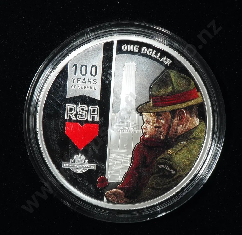 2016 RSA 100 Years of Service One Ounce Silver Proof Coin  Image 1++