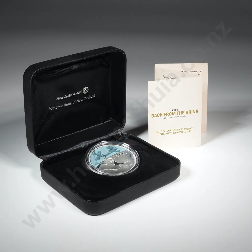 2018 New Zealand 1918 Back From The Brink- One Ounce Silver Proof Coin Image 1++