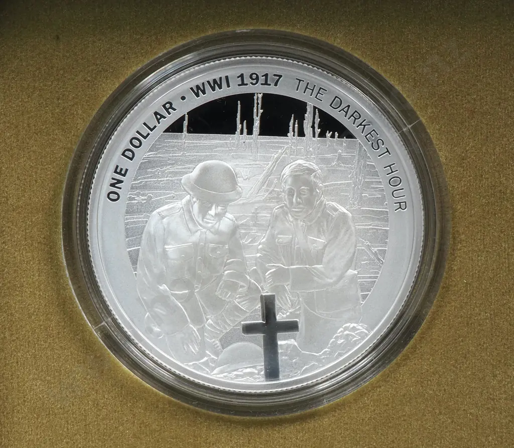 2017 New Zealand First World War 100 Year Commemorative Coin 1oz Silver  Image 1++