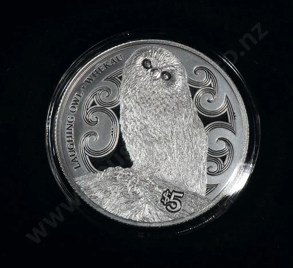 2017 New Zealand Annual Coin Laughing Owl- One Troy Ounce Silver Proof Image 1++