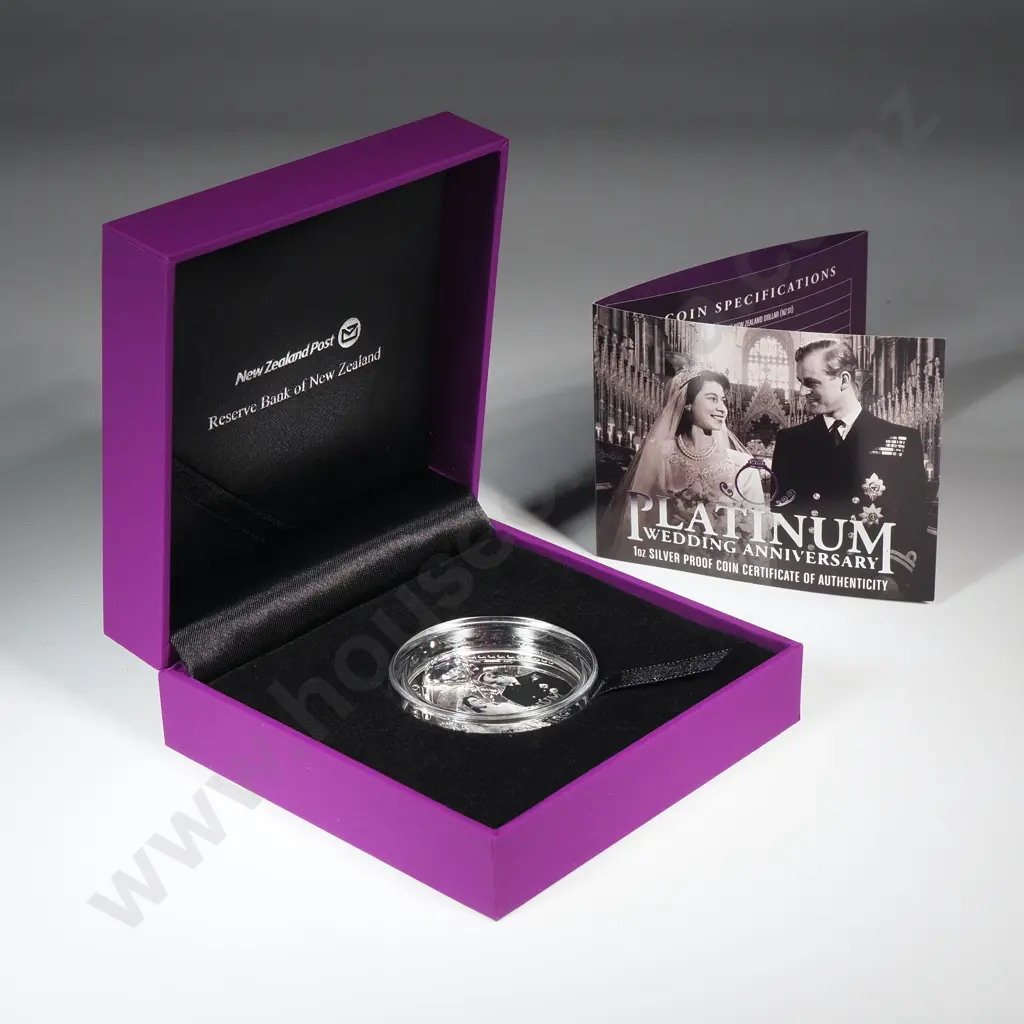 2017 Platinum Wedding One Ounce Silver Proof Coin  Image 1++