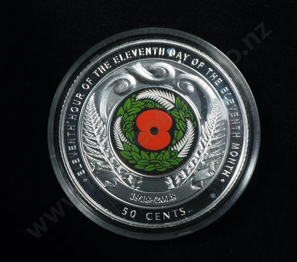 2018 Armistice Silver One Ounce Proof Coin CV $200 Image 1++