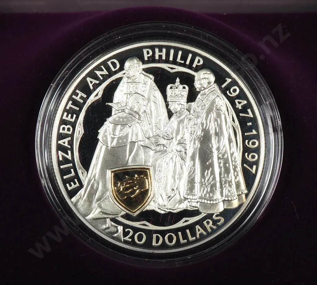 New Zealand Proof Silver 20 Dollar Coin  Image 1++