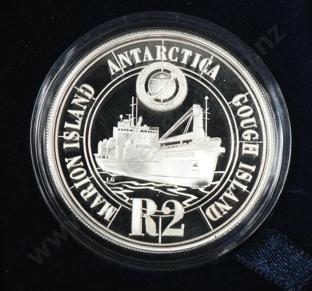 South Africa 2008 proof silver two rand - Polar Image 1++