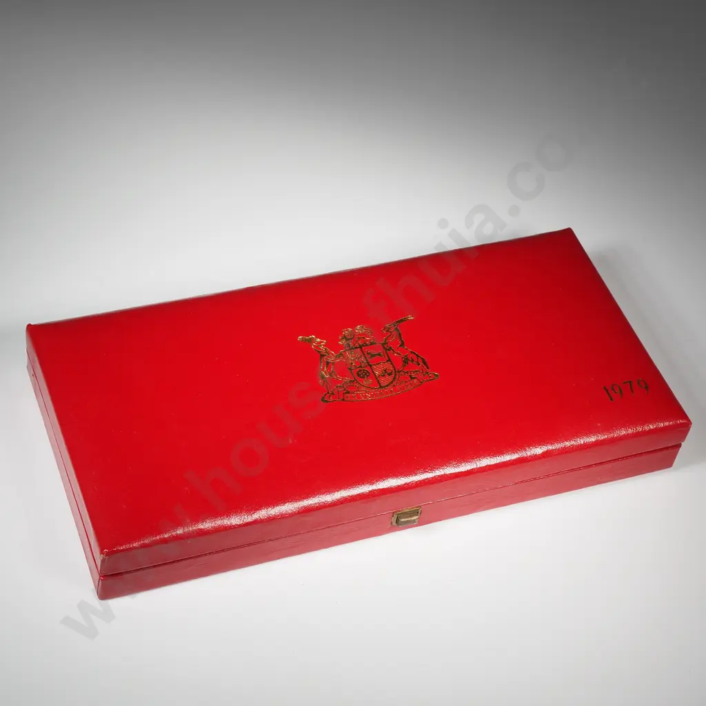 1979 South African Proof Coin Set Missing Two Gold Coins - Rest of Coins Present  Image 1++