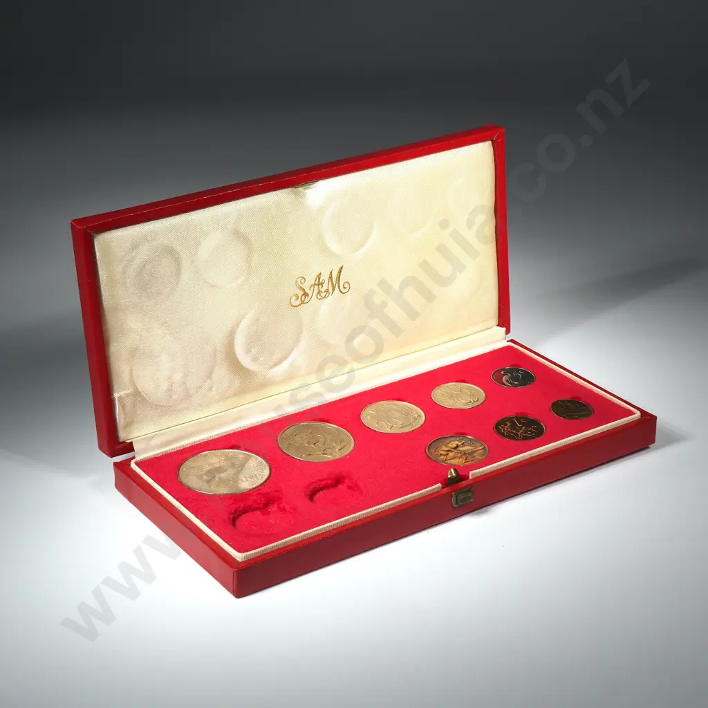 1979 South African Proof Coin Set Missing Two Gold Coins - Rest of Coins Present  Image 1++