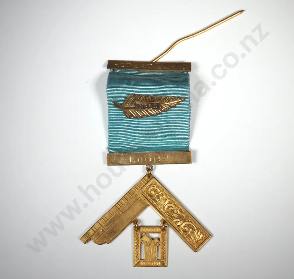 New Zealand Masonic Jewel to D R Wills Image 1++