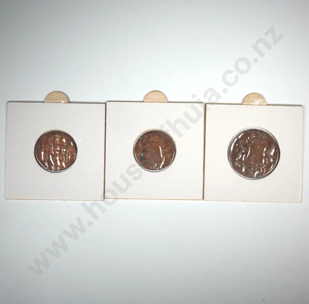 Three Carded Netherlands East Indies Coins Image 1++