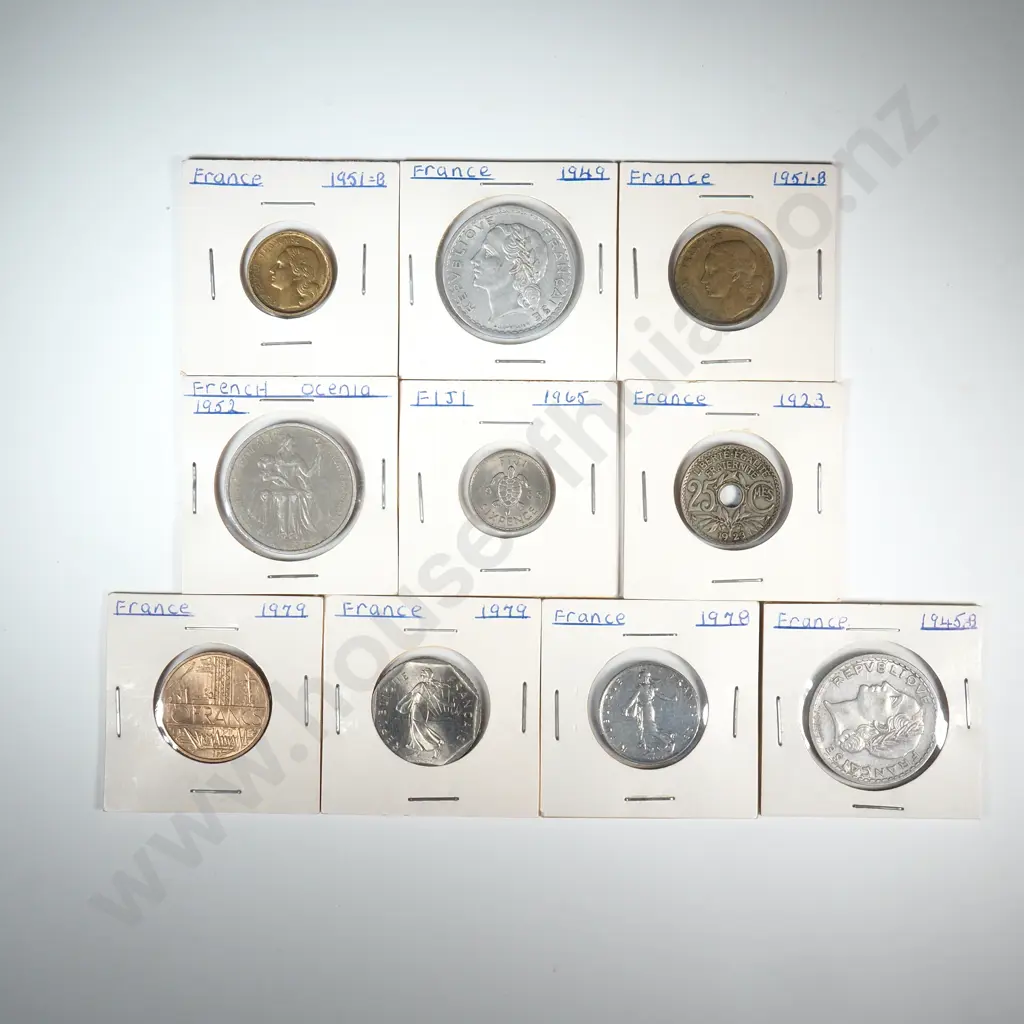 Assorted Lot of Ten Carded World Coins  Image 1++