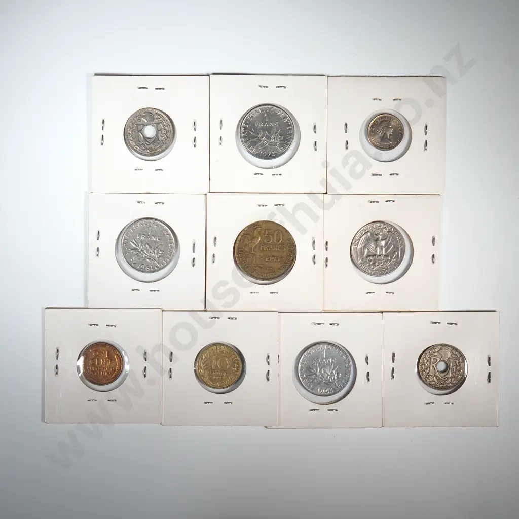 Assorted Lot of Ten Carded World Coins  Image 1++