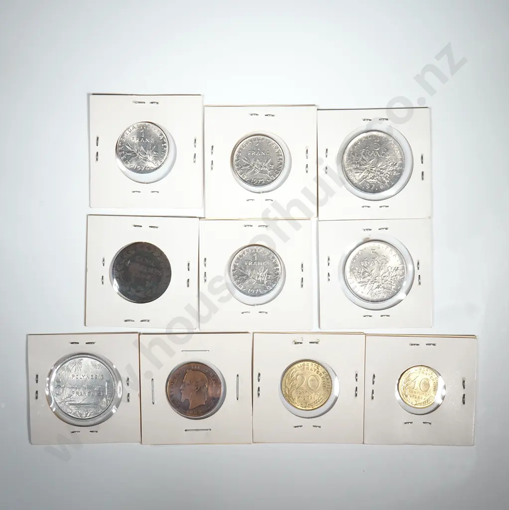 Assorted Lot of Ten Carded World Coins  Image 1++