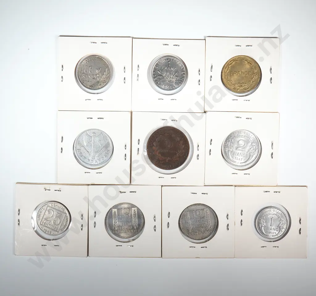Assorted Lot of Ten Carded World Coins  Image 1++