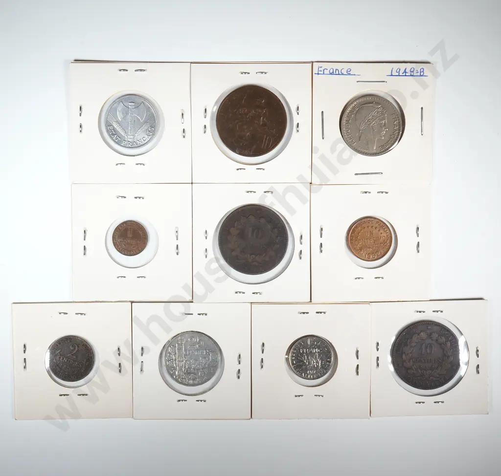 Assorted Lot of Ten Carded World Coins  Image 1++