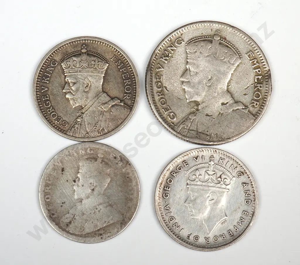 Four Silver Coins - Various Purities  Image 1++