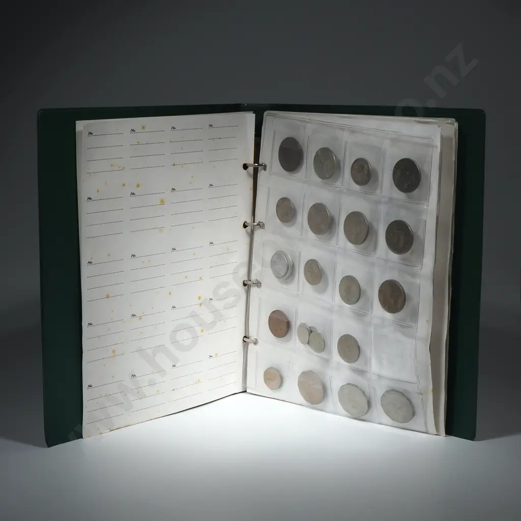 Two Sheets of Assorted World Coinage  Image 1++