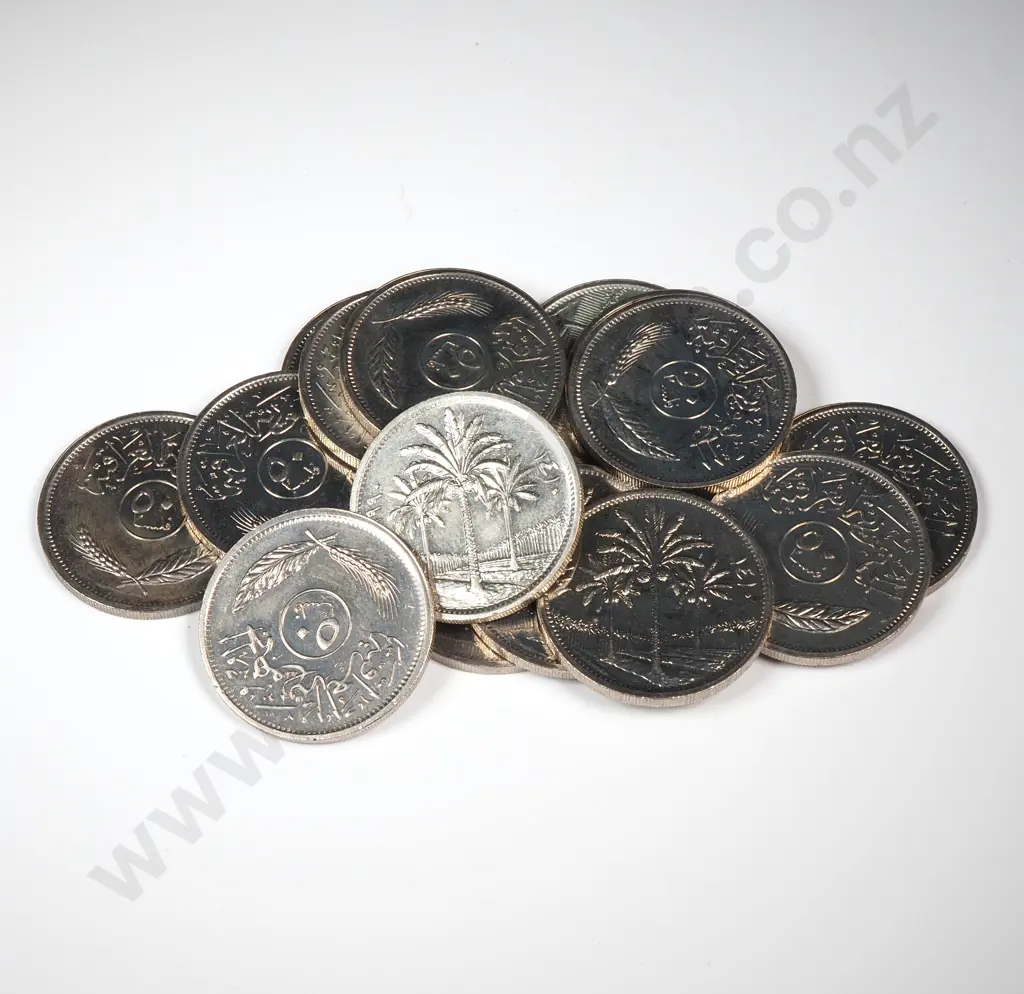 Assorted Lot of Iraqi 50 Fils Coins  Image 1++