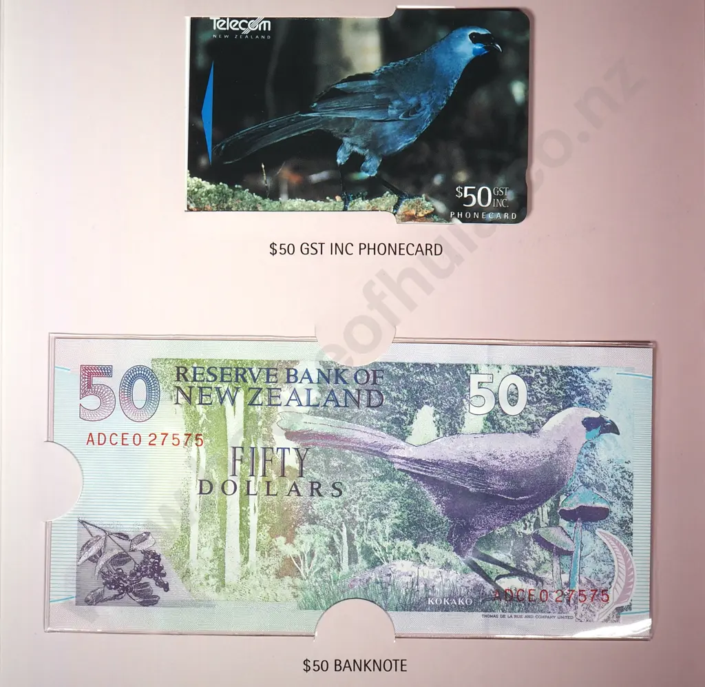 First Release NZ $50 Phonecard/Banknote Special Issue ADCEO 27575 Image 1++