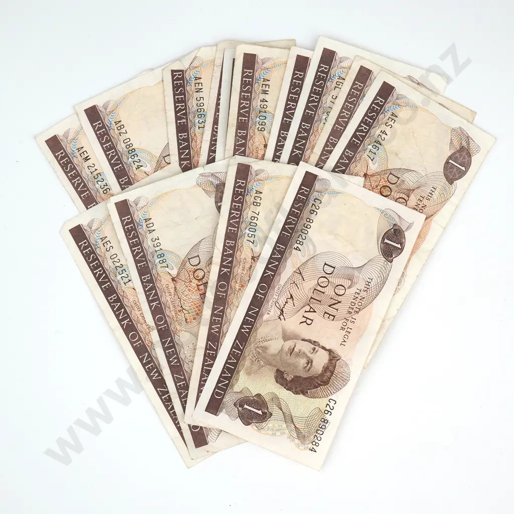 13 Hardie & One Knight One Dollar Banknotes - Circulated Condition  Image 1++