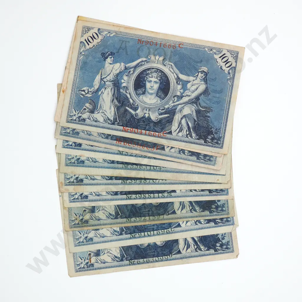 14 Imperial German 100 Mark Banknotes  Image 1++