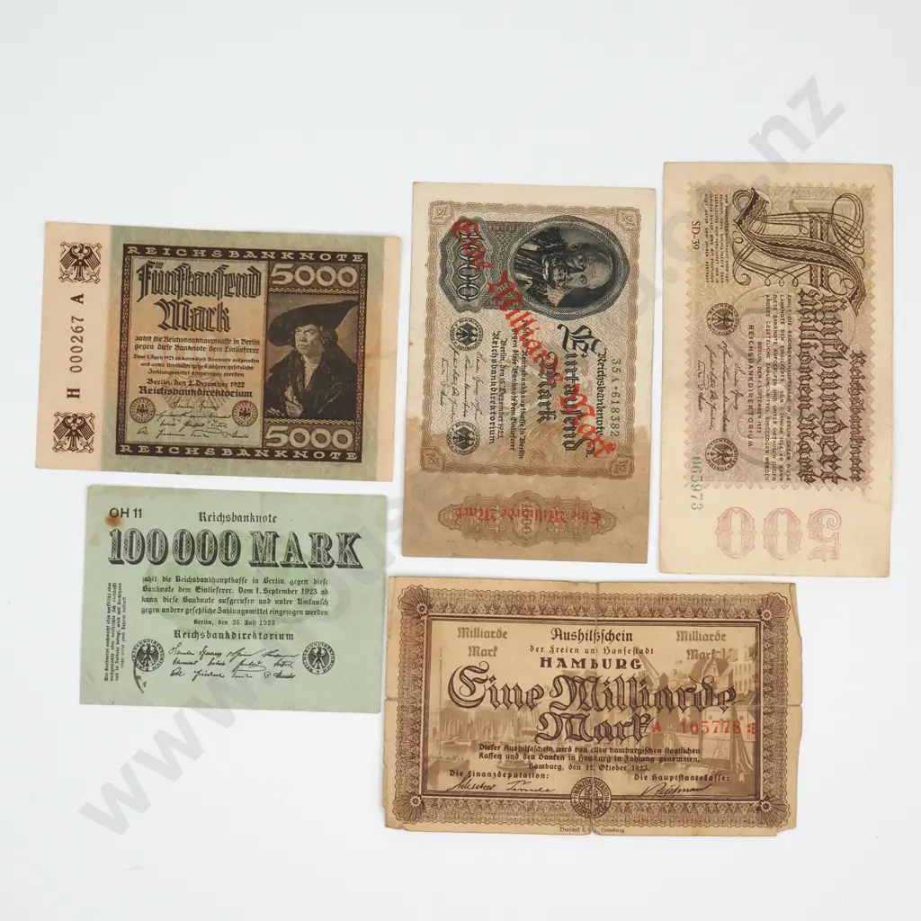 Assorted Lot of German Banknotes incl Hyperinflation Image 1++