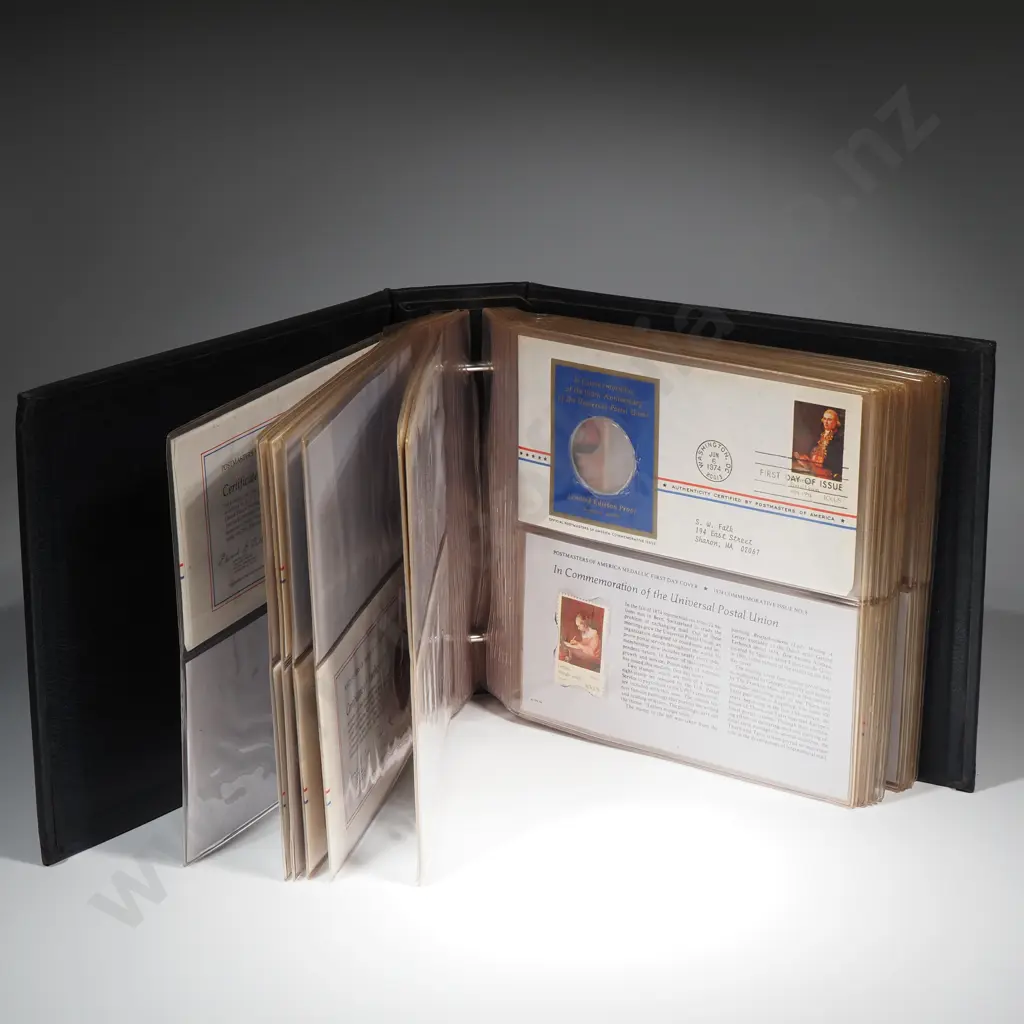 Album of US First Day Covers - Silver Coins Removed  Image 1++