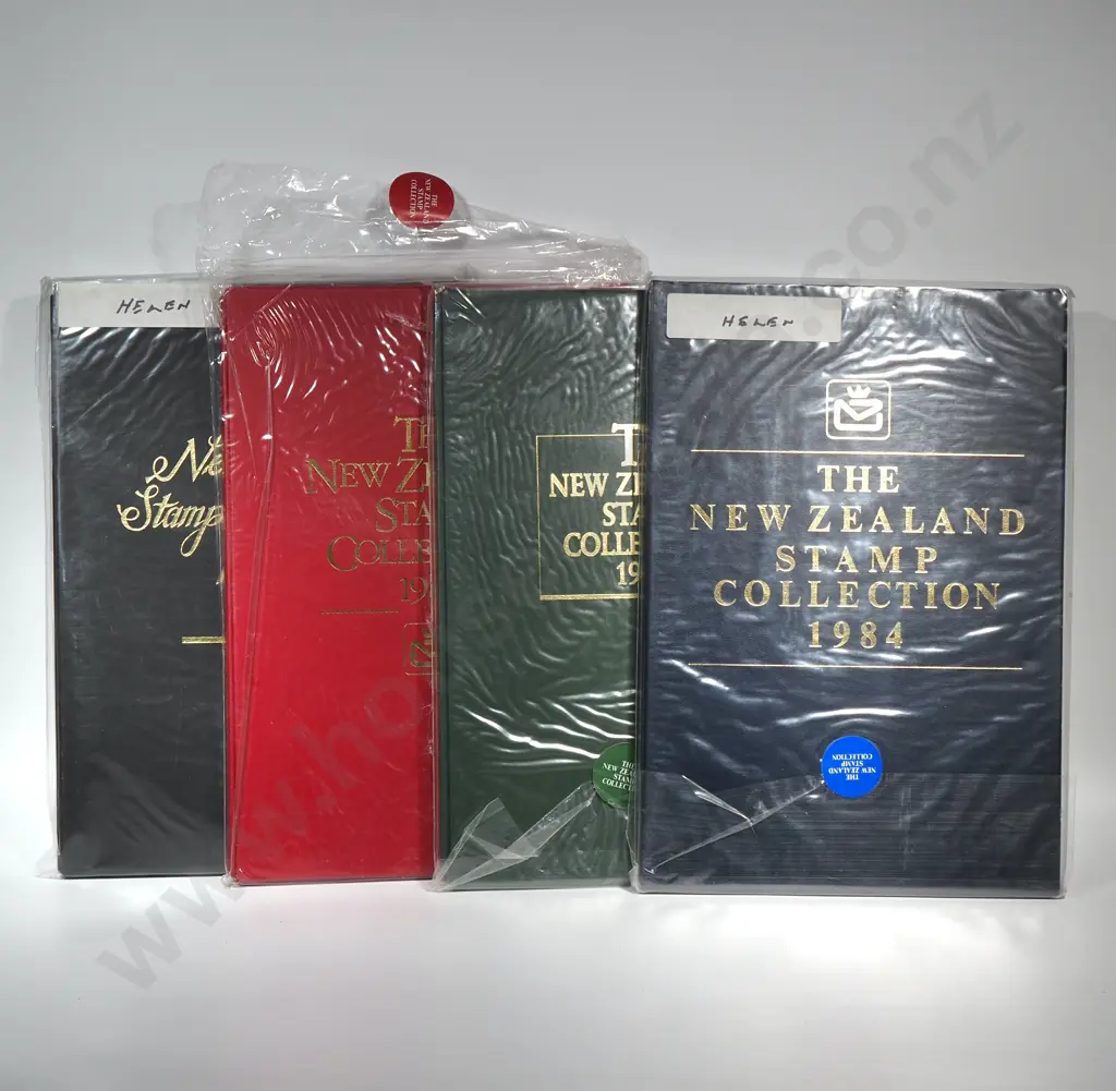 Four New Zealand Annual Stamp Albums Image 1++