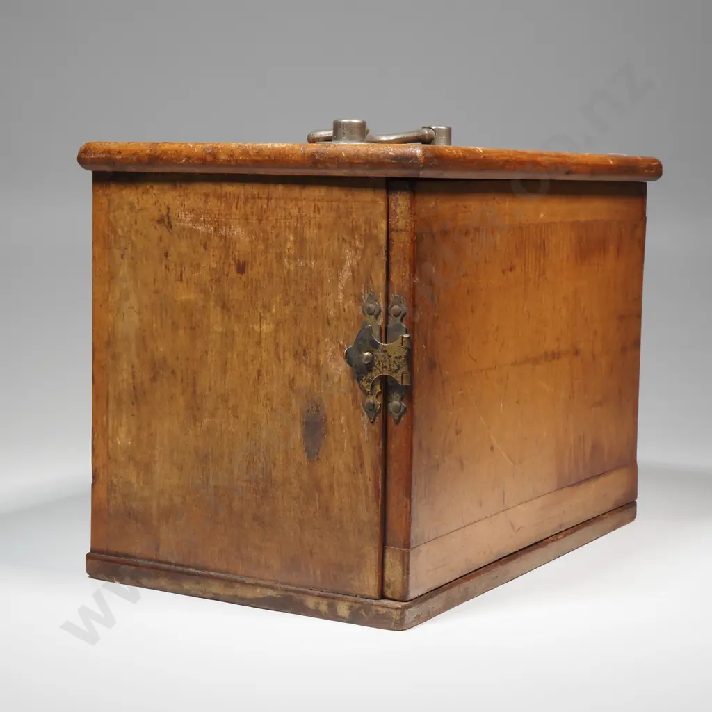 Vintage Wooden Microscope Slide Cabinet w Large Quantity of Slides, Some w Specimens Image 1++