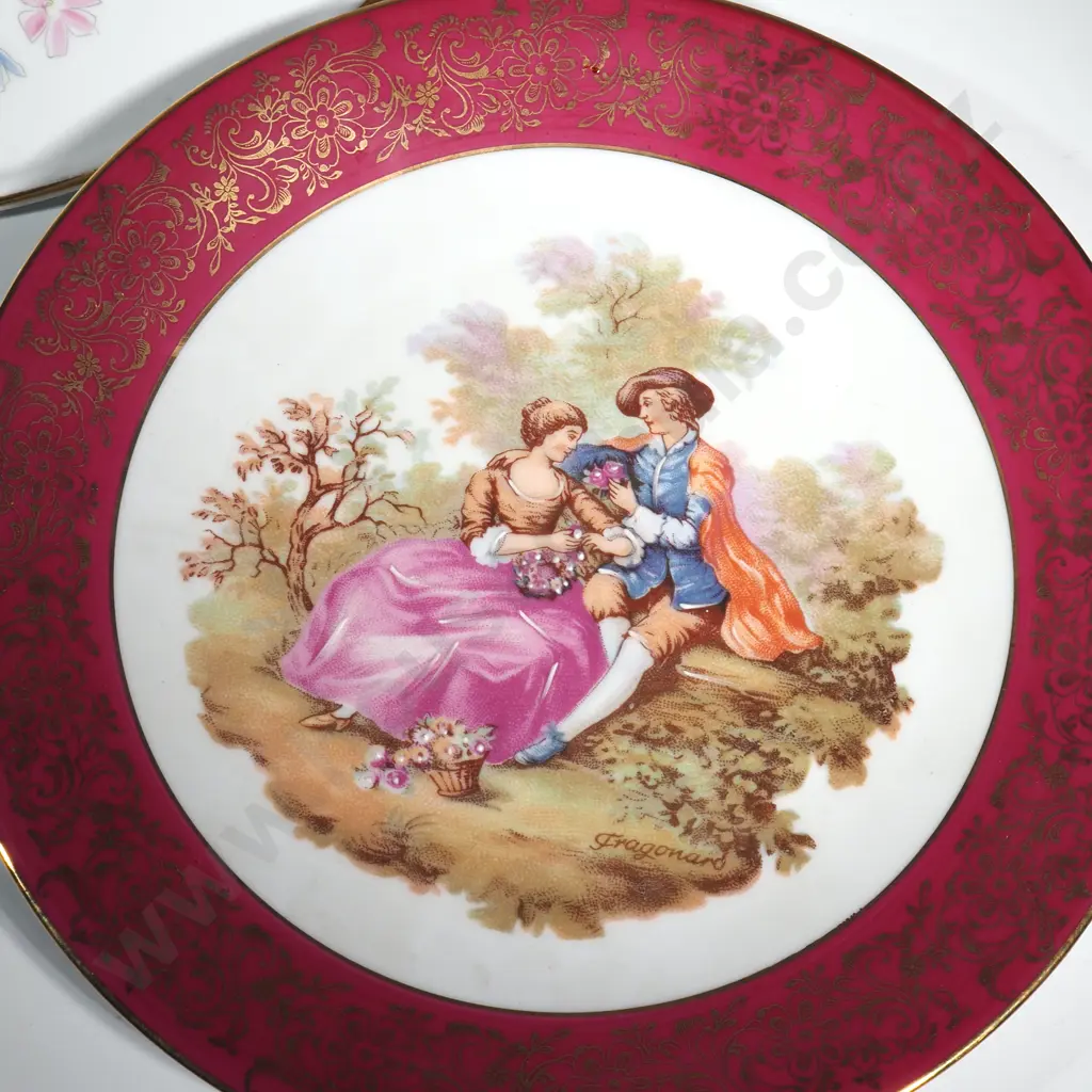 Limoges Porcelain Plate &  Hutschenuether Cake Plate Image 1++