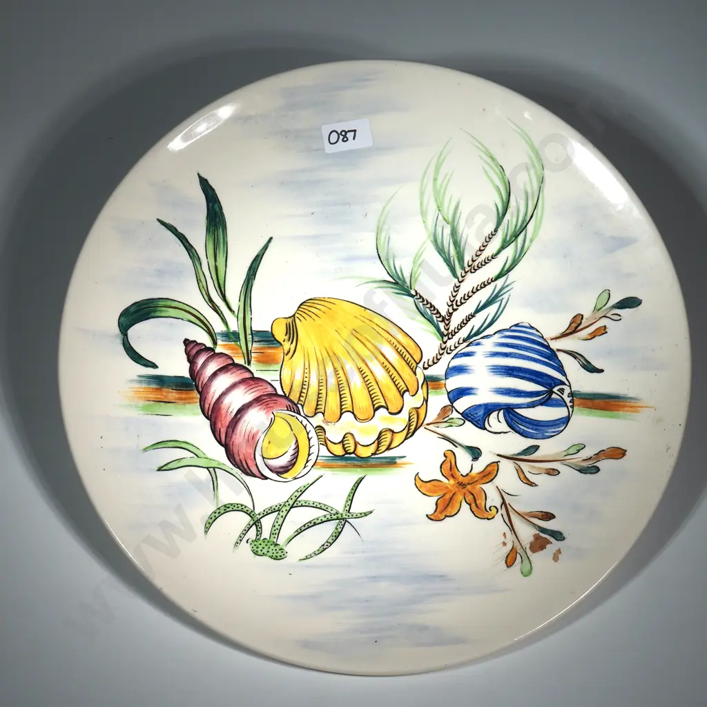 Masons Ironstone 'South Seas' Wall Plaque Decorated w Shells Image 1++