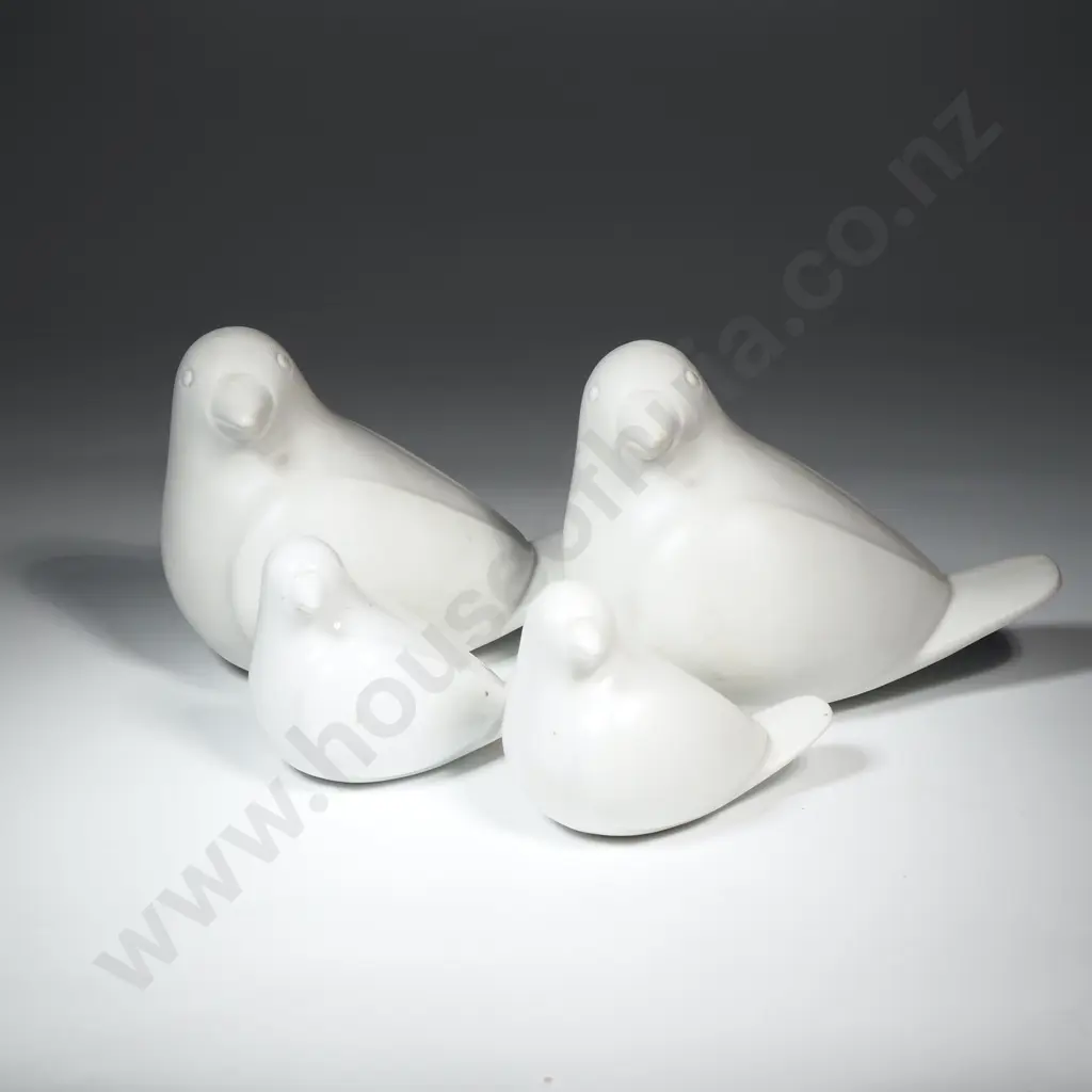 Two Pairs of  ALT Tirschenreuth Porcelain Bird Figurines Image 1++