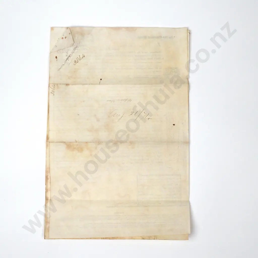 Surrender of Property - County of Hereford - 1874 Image 1++